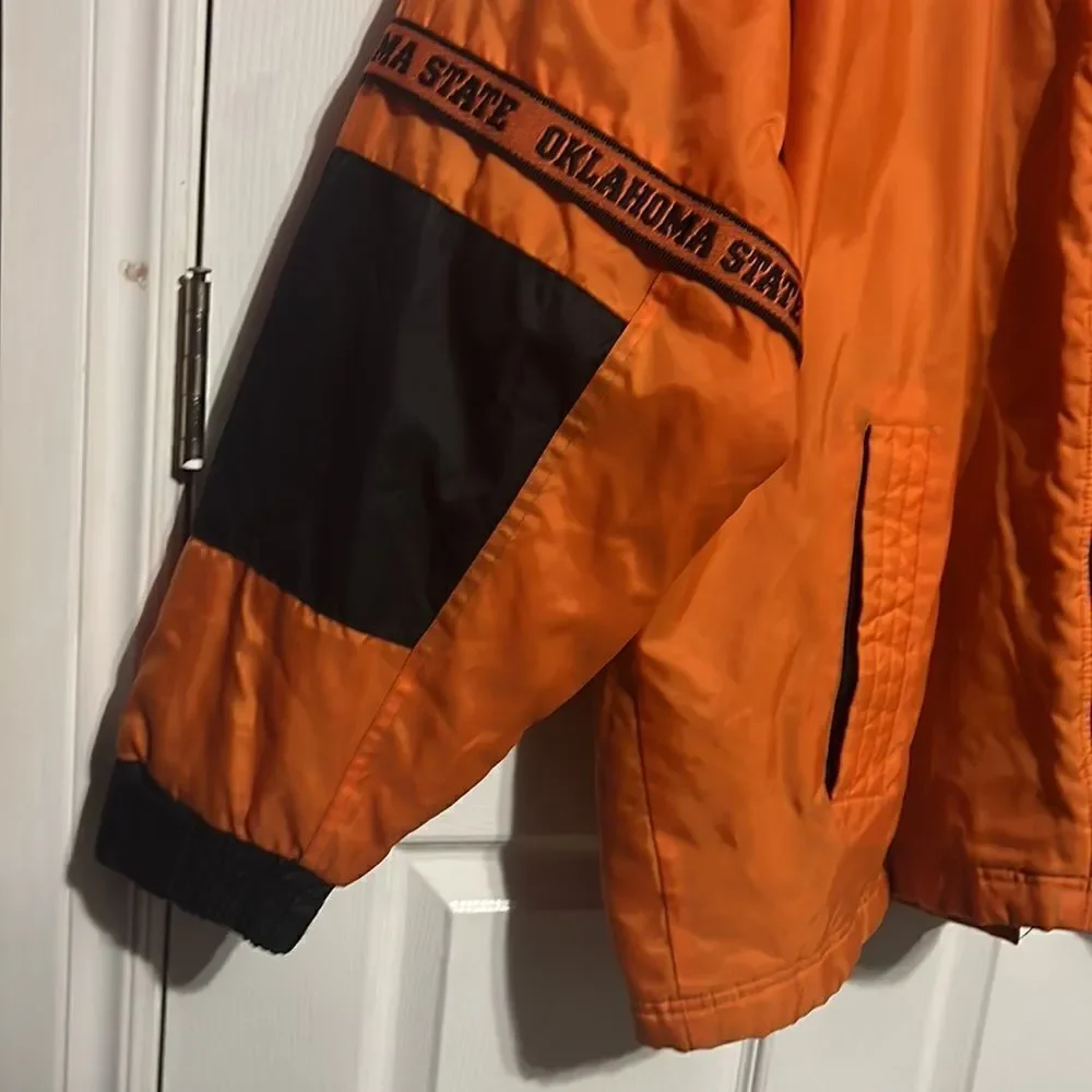 🔥🏈 True Vintage OKLAHOMA STATE COWBOYS Pro Player Lined Performance Jacket EUC